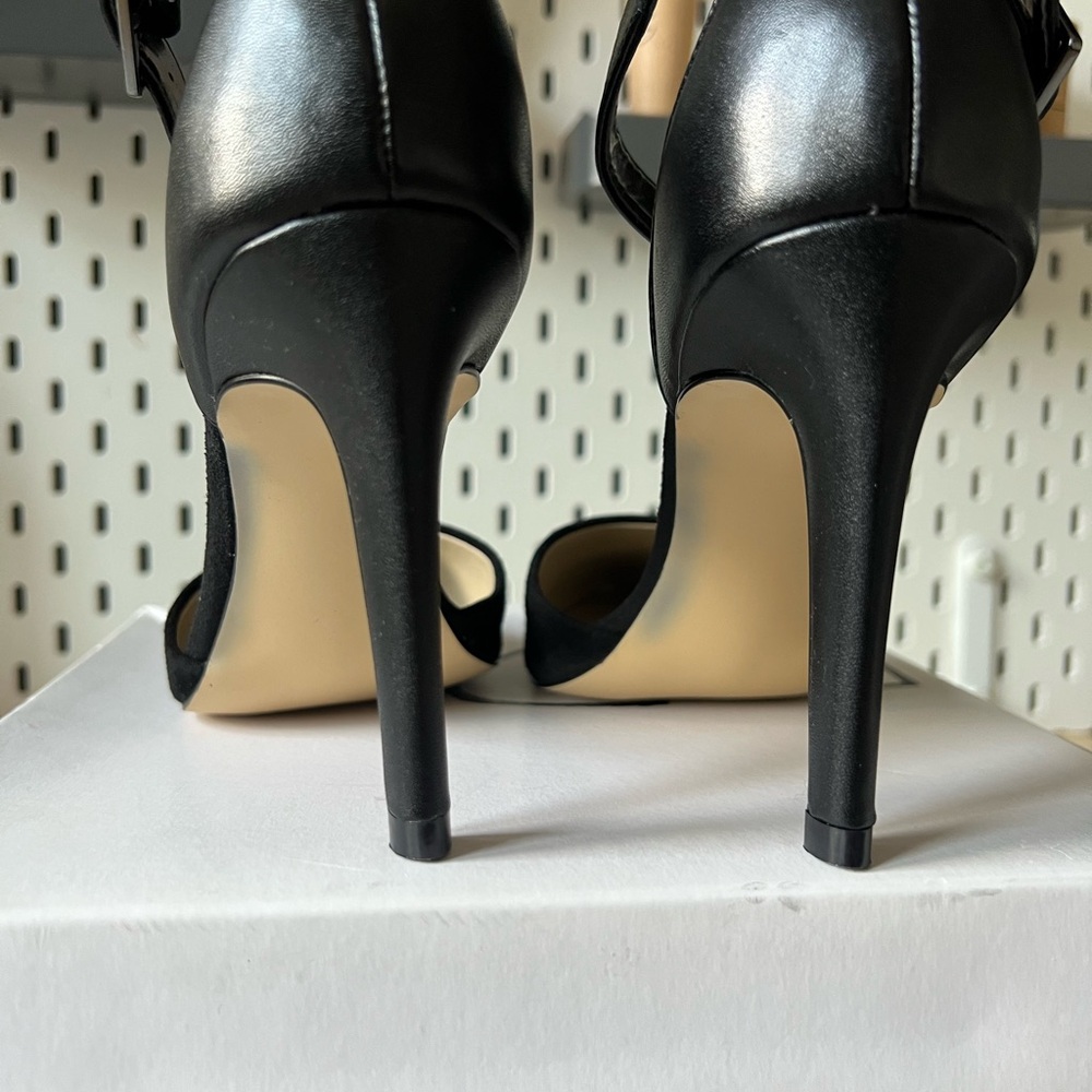 NWT BP Mallory Lea Black High Heel Ankle Strap Shoes size 8 - Picture 6 of 9